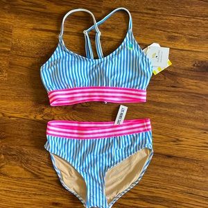 Shade Critters Palm Beach 2 piece girls swimsuit size 14 brand new